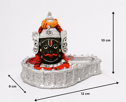 Shri Baba Mahakal Idol, Medium, WhiteIdols & Figurines